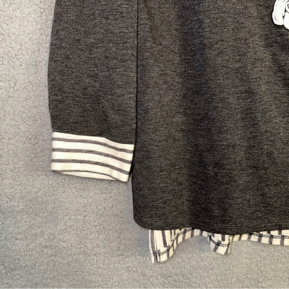 Gameday Couture Georgia Bulldogs Grey Women's Medium Large Oversized Hi-Low Top - Picture 5 of 11